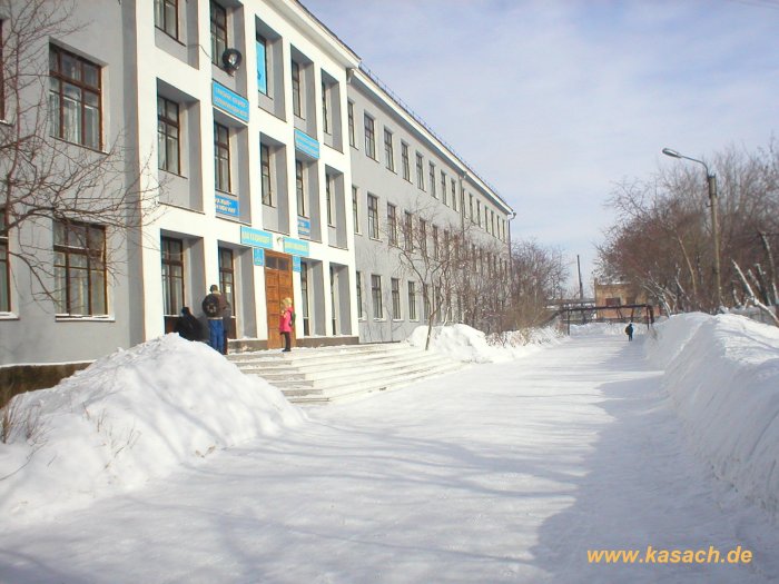 Schule in Kasachstan in Winter